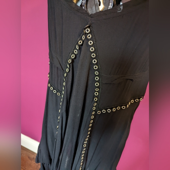 Free People Sway With Me Trapeze Slip Dress Black Small - Picture 5 of 7